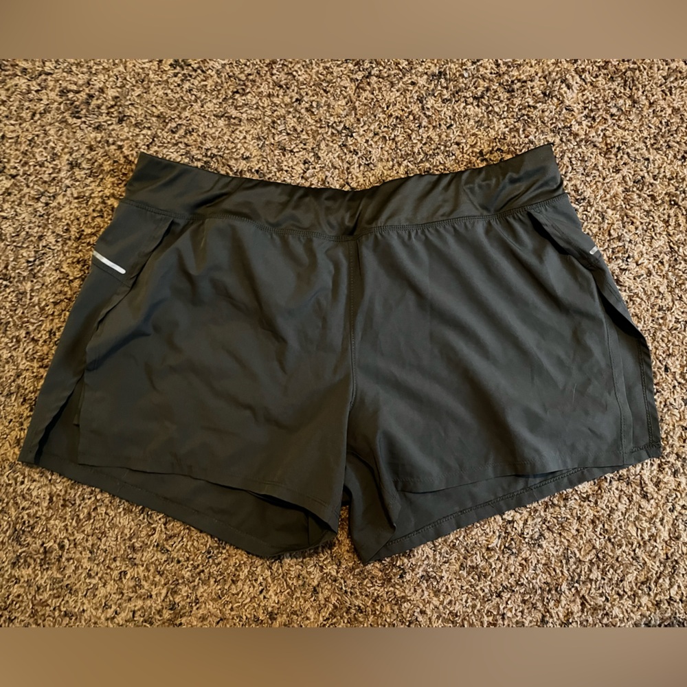 Women's Olive Athletic Shorts